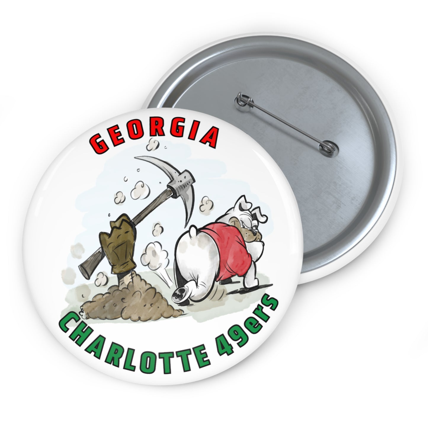 Gameday Buttons UGA Charlotte 49ers - Unique Accessories, Party Favors, Collectible Buttons
