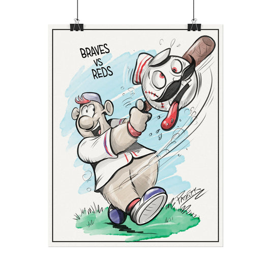 Braves vs Reds Print