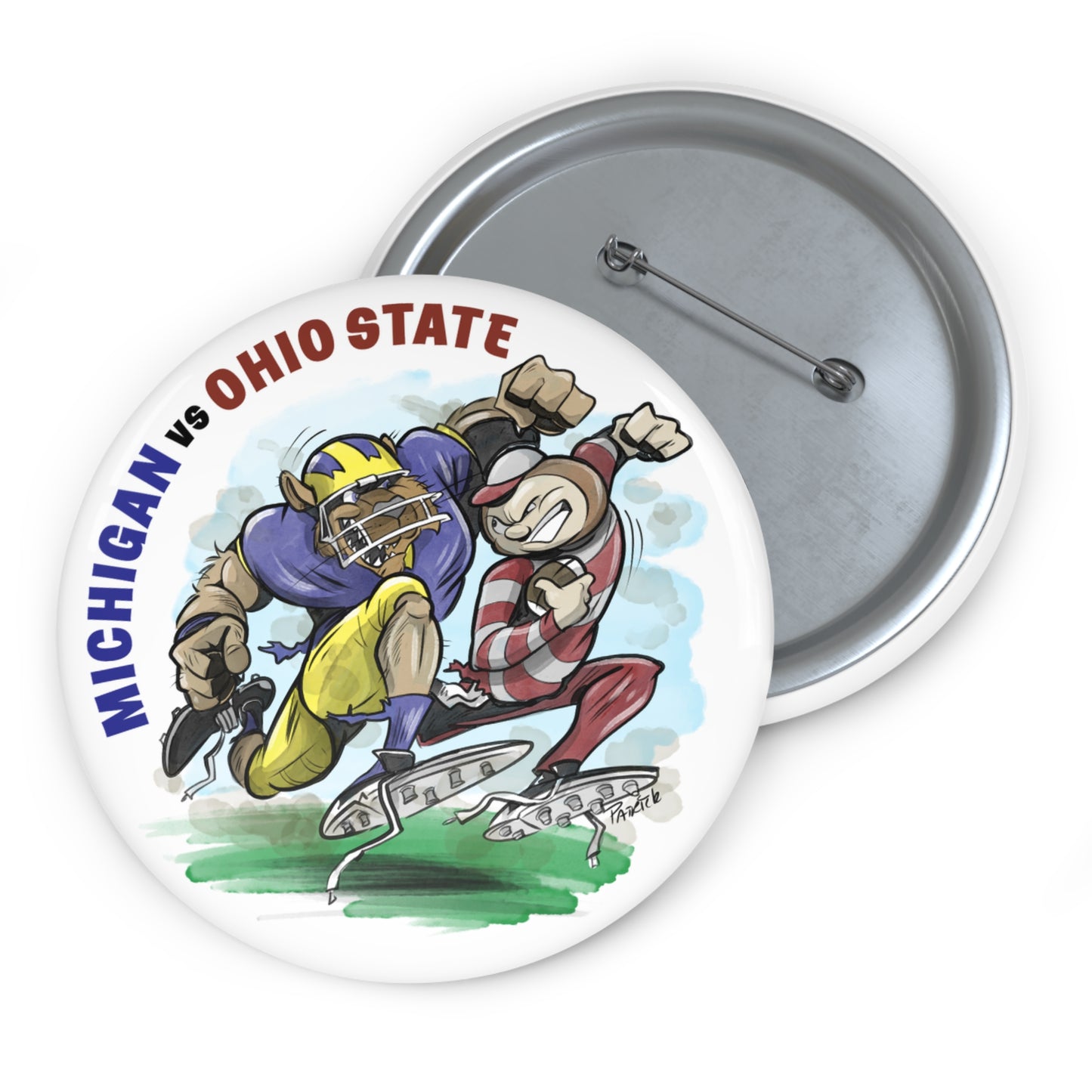 Michigan vs Ohio State gameday Buttons - Fan Pins, Michigan vs Ohio State, Gift for Sports Fans, Button Badges, Collectible Accessories