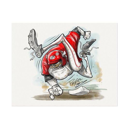 UGA Baseball Run Print