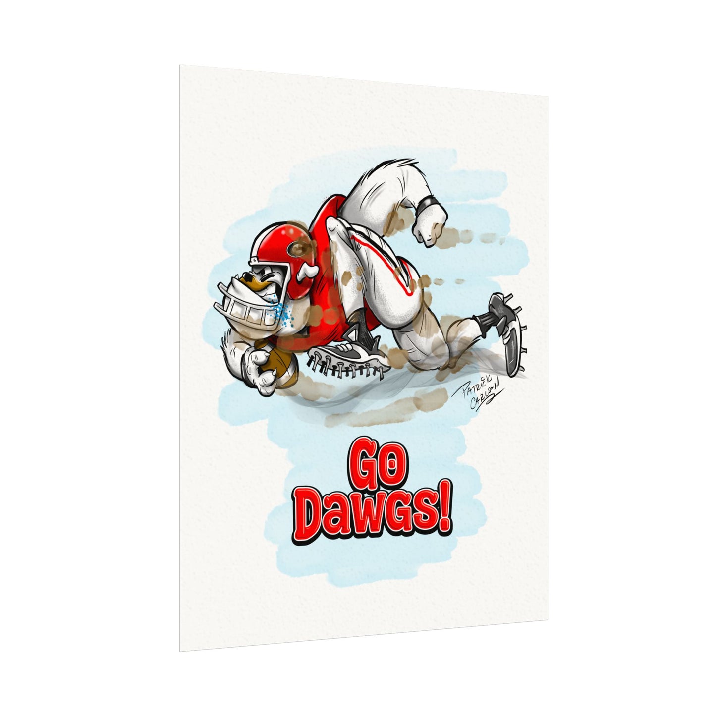 Go Dawgs! UGA Matte Posters, Sport Art, Home Decor, Gift for Fans, Wall Art, College Football