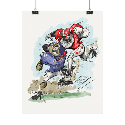 UGA vs Ole Miss - Perfect for Fans, Home Décor, College Spirit, Gift for Sports Lovers, Youthful & Fun!