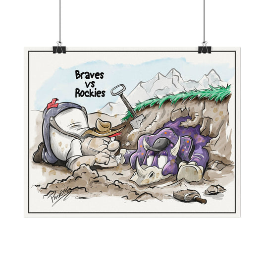Braves vs Rockies Print
