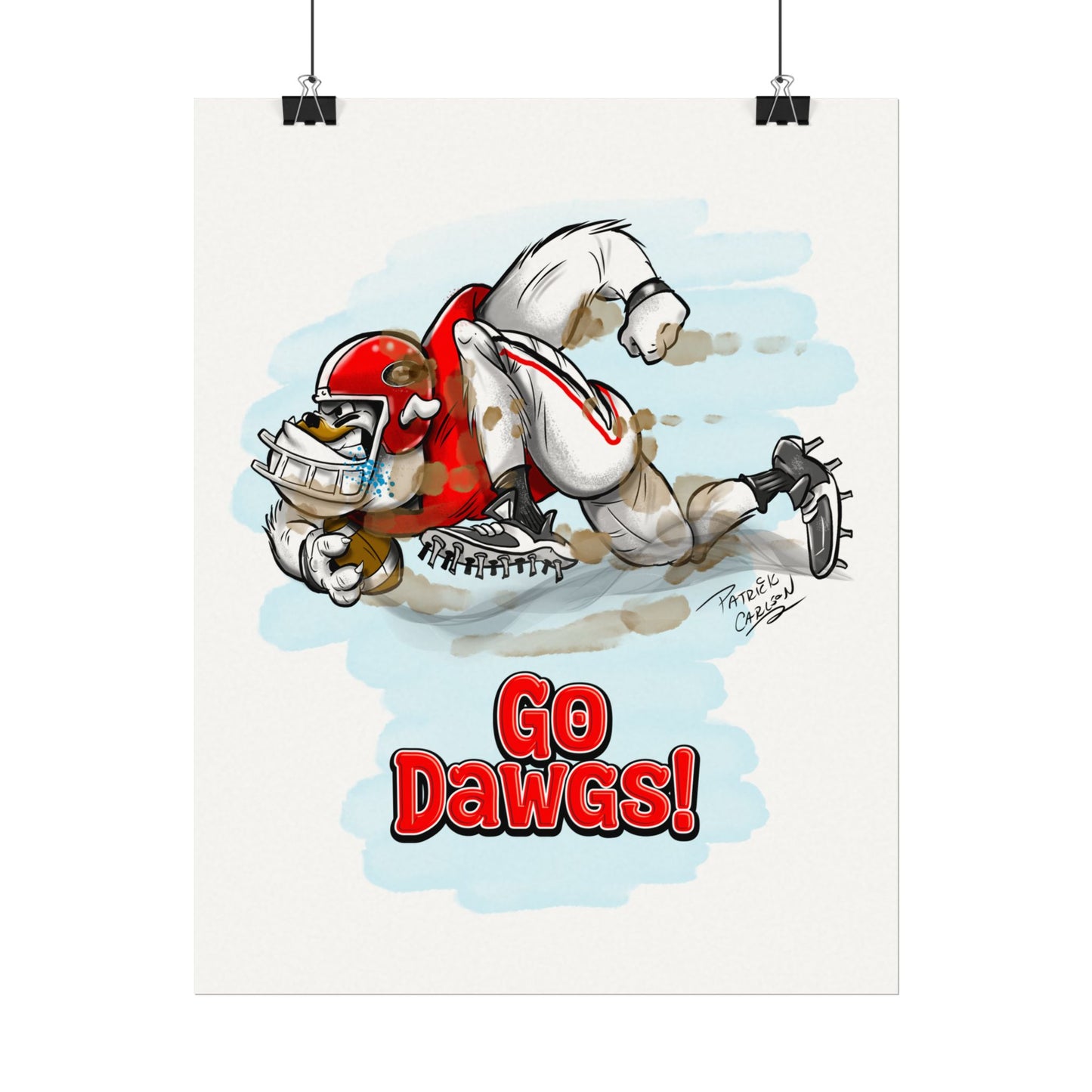 Go Dawgs! UGA Matte Posters, Sport Art, Home Decor, Gift for Fans, Wall Art, College Football