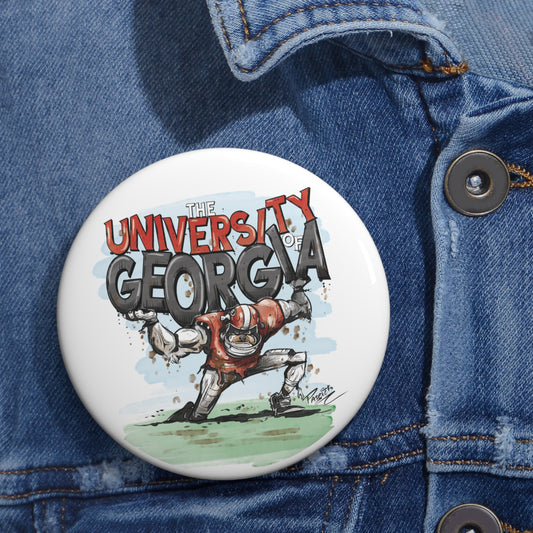 University of Georgia button, Unique University of Georgia Gifts, Team Spirit Badges, School Spirit Accessories, Collectible Pins