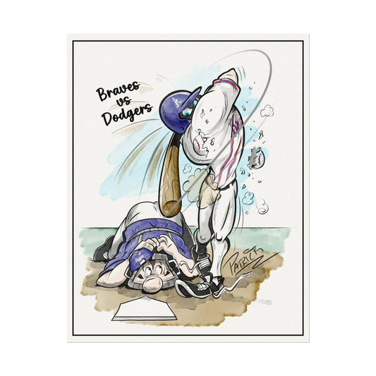 Braves vs Dodgers Print