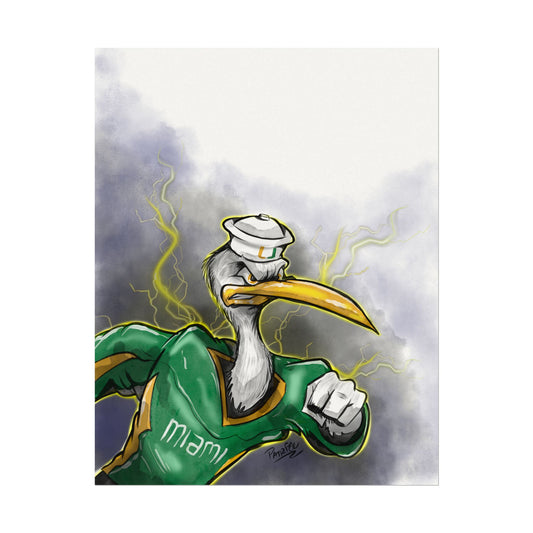 Art Print: Miami Hurricanes
